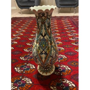 19. Yüzyıl Kütahya Nadir Antika Çini Vazo